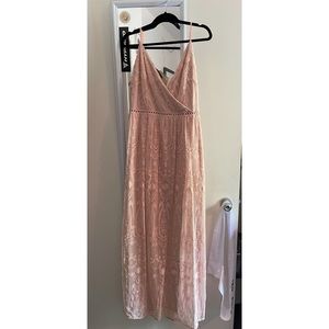 Light pink maxi dress